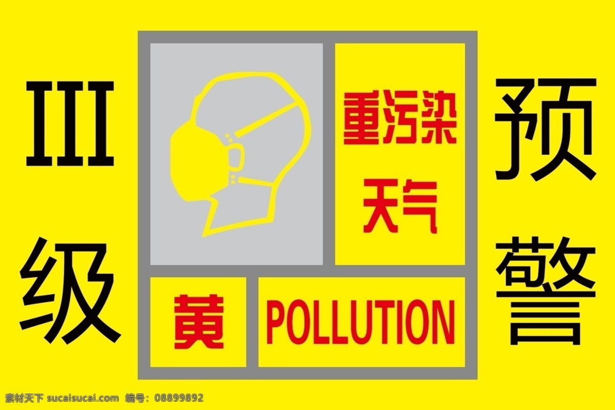 重 污染 天气 三级 预警 重污染天气 重污染 天气应急 响应 告示牌 天气应急措施 黄色预警 分层