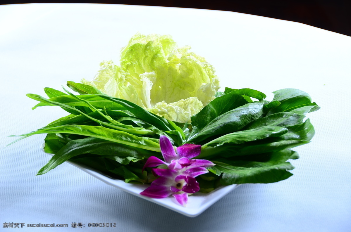青菜拼盘 火锅料 白菜 茼蒿 莴笋叶 火锅青菜 拼盘 餐饮美食 食物原料