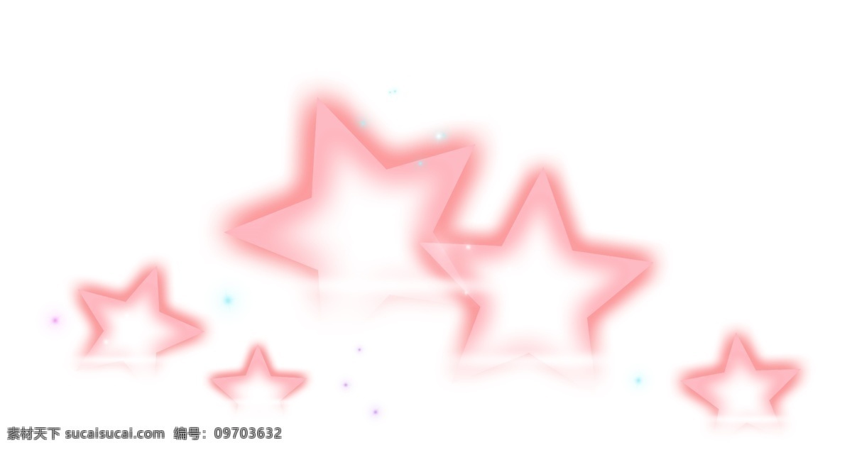 红色 梦幻 荧光 星星 红色星星 星空 五角星