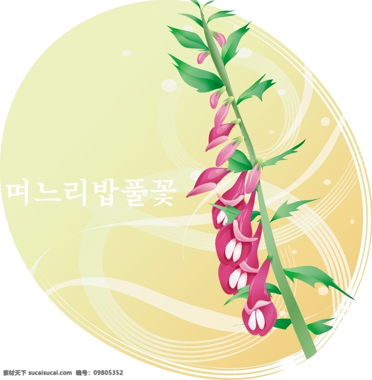 花 藤条 失 量 图 韩国矢量图 美丽的花 矢量图 花藤条失量图 矢量 花纹 花边 韩国 国与花失量图 底纹 边框 花纹花边
