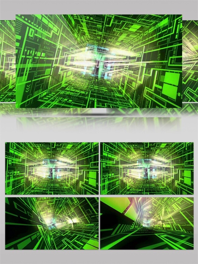 绿色 方格 光束 动态 视频 紫色 科技 高清素材 光景素材 唯美素材