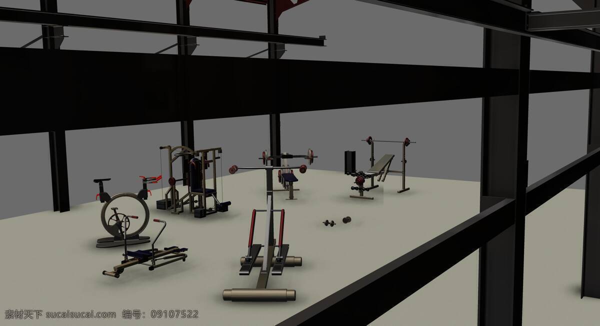 健身器材 展示 实验 健身 a3ncad 3d模型素材 其他3d模型