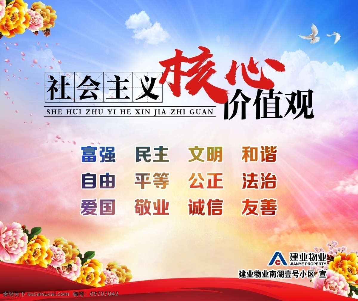 社会主义 核心 价值观 二十四字 核心价值观 展板 社会 主义