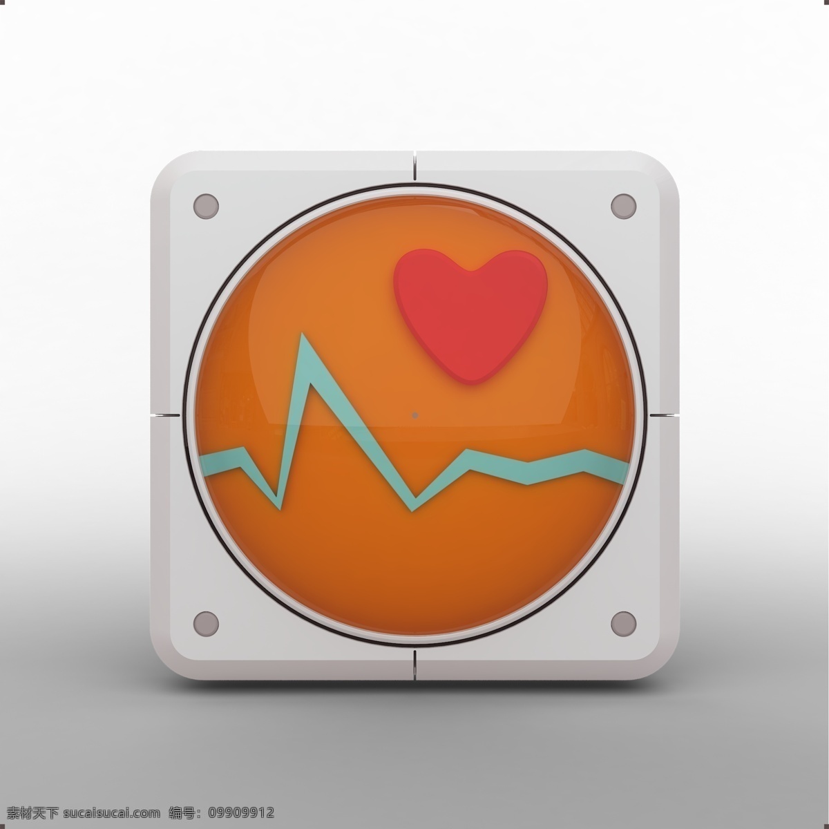 三维 立体 健康 icon 健康中心 运动app 个人中心 健康监测 手机健康 按钮 图标 app 立体图标 三维图标 系列图标 系统应用