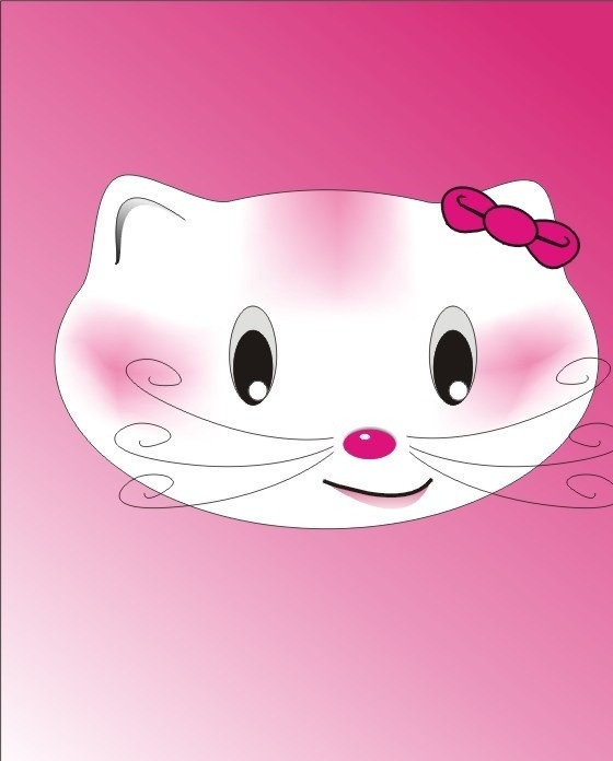 猫头 毛 猫眼 猫胡子 猫脸 猫鼻子 毛嘴 猫耳朵 其他设计 矢量