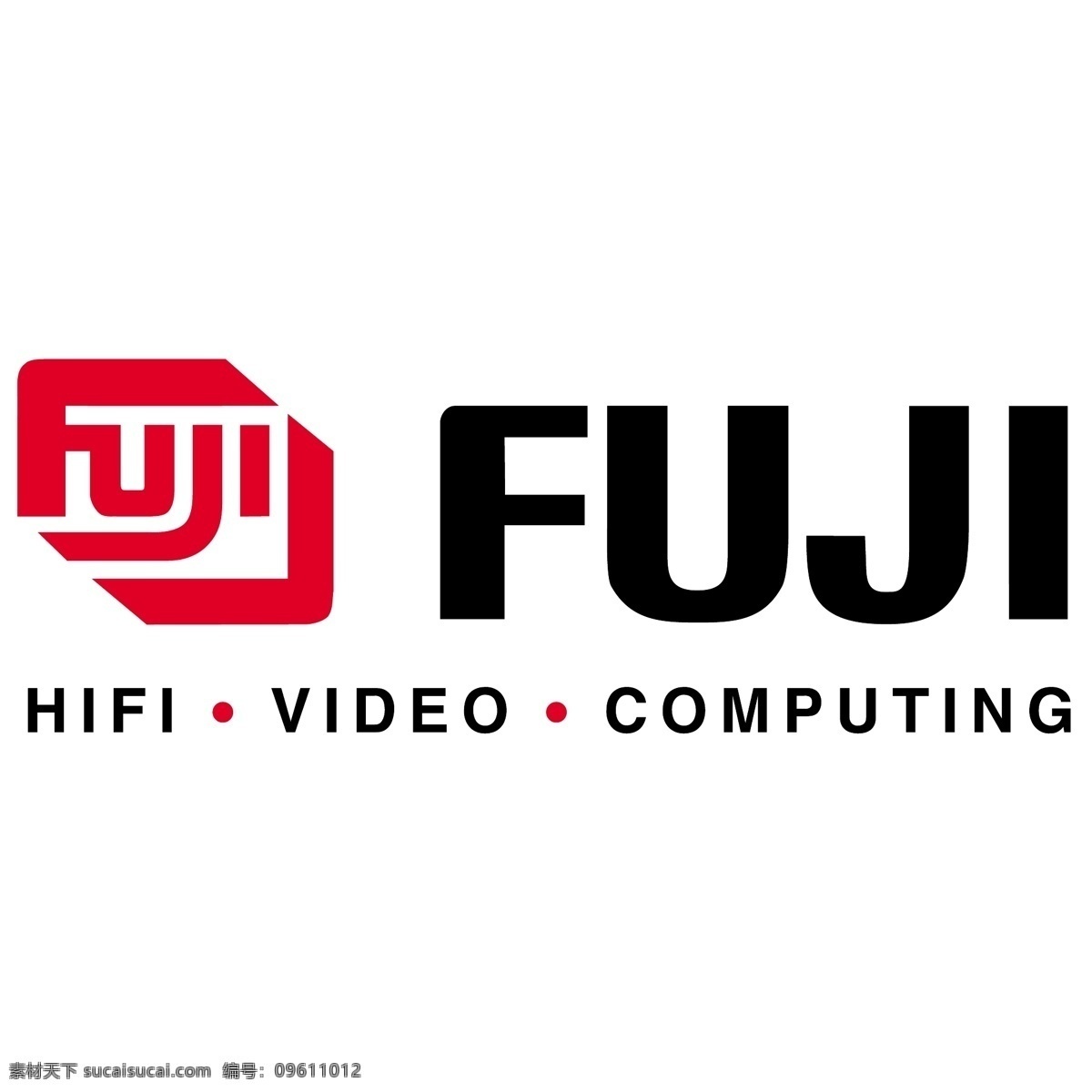 fuji 创意 logo 标志设计 简单 时尚 英文 标志 白色