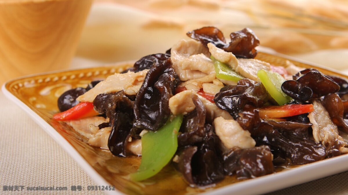 木耳肉片 木耳 肉片 菜品 餐饮 美食 餐饮美食 传统美食