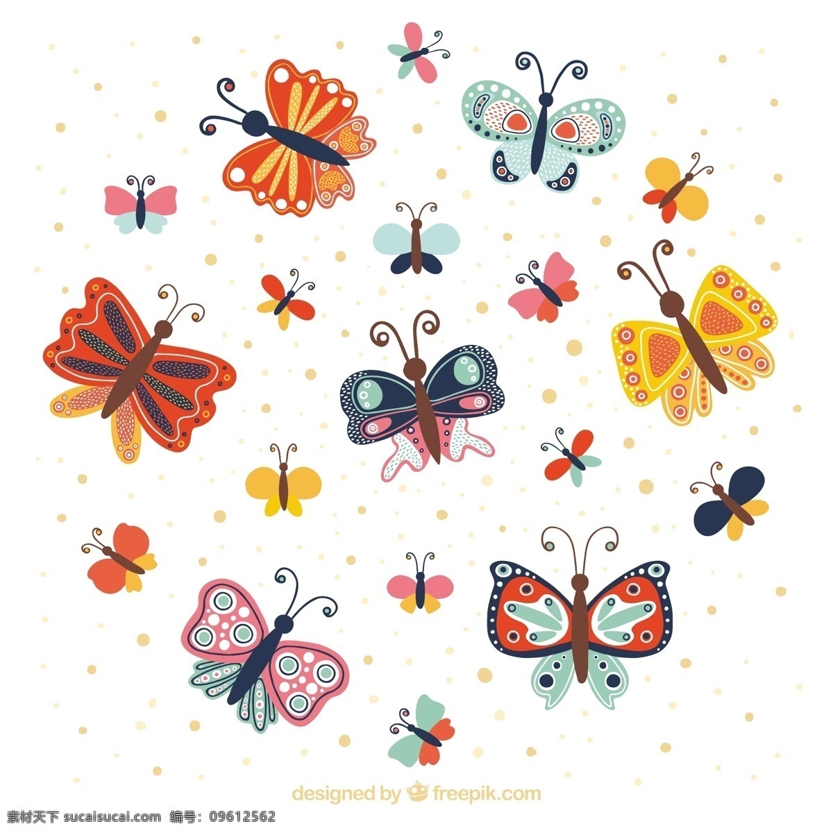 彩色 蝴蝶 奇妙 背景 自然 动物 色彩 装饰 丰富多彩 自然背景 飞行 背景色 昆虫 梦幻般的