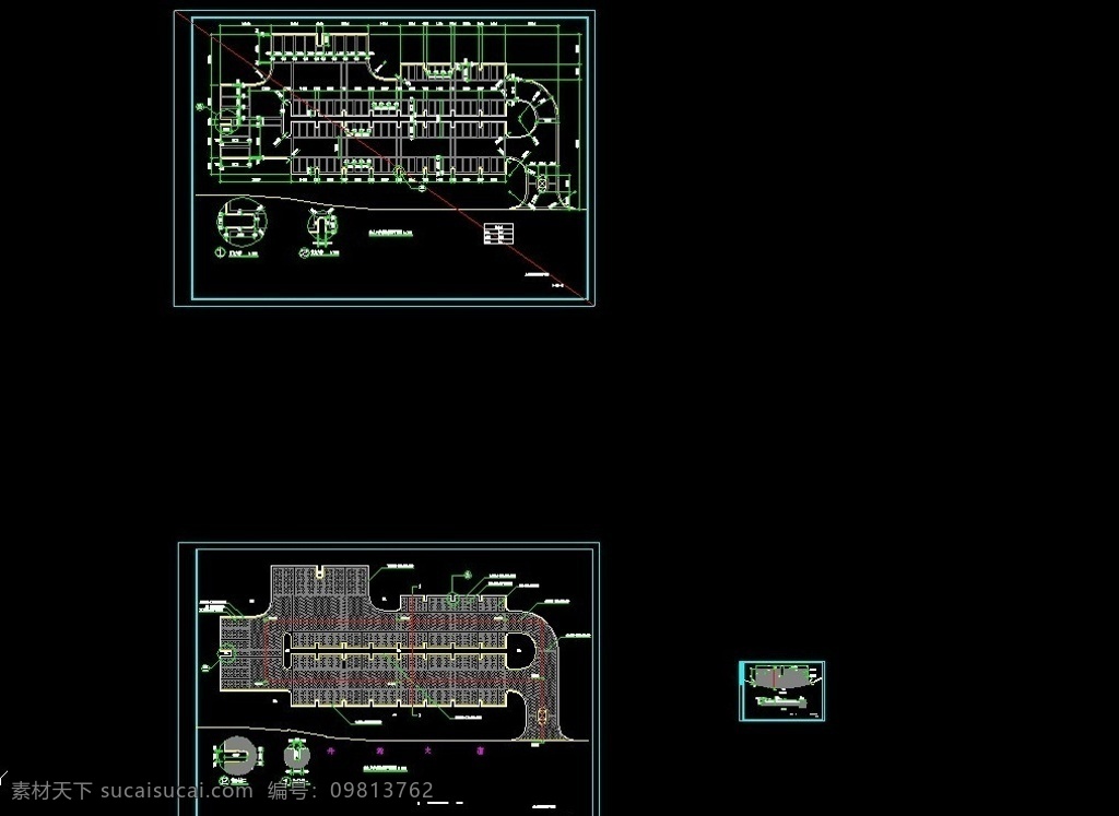 停车场 停车场施工图 施工图 cad 景观 园林 小区 公园 景观施工图 施工图纸 cad设计图 源文件 dwg