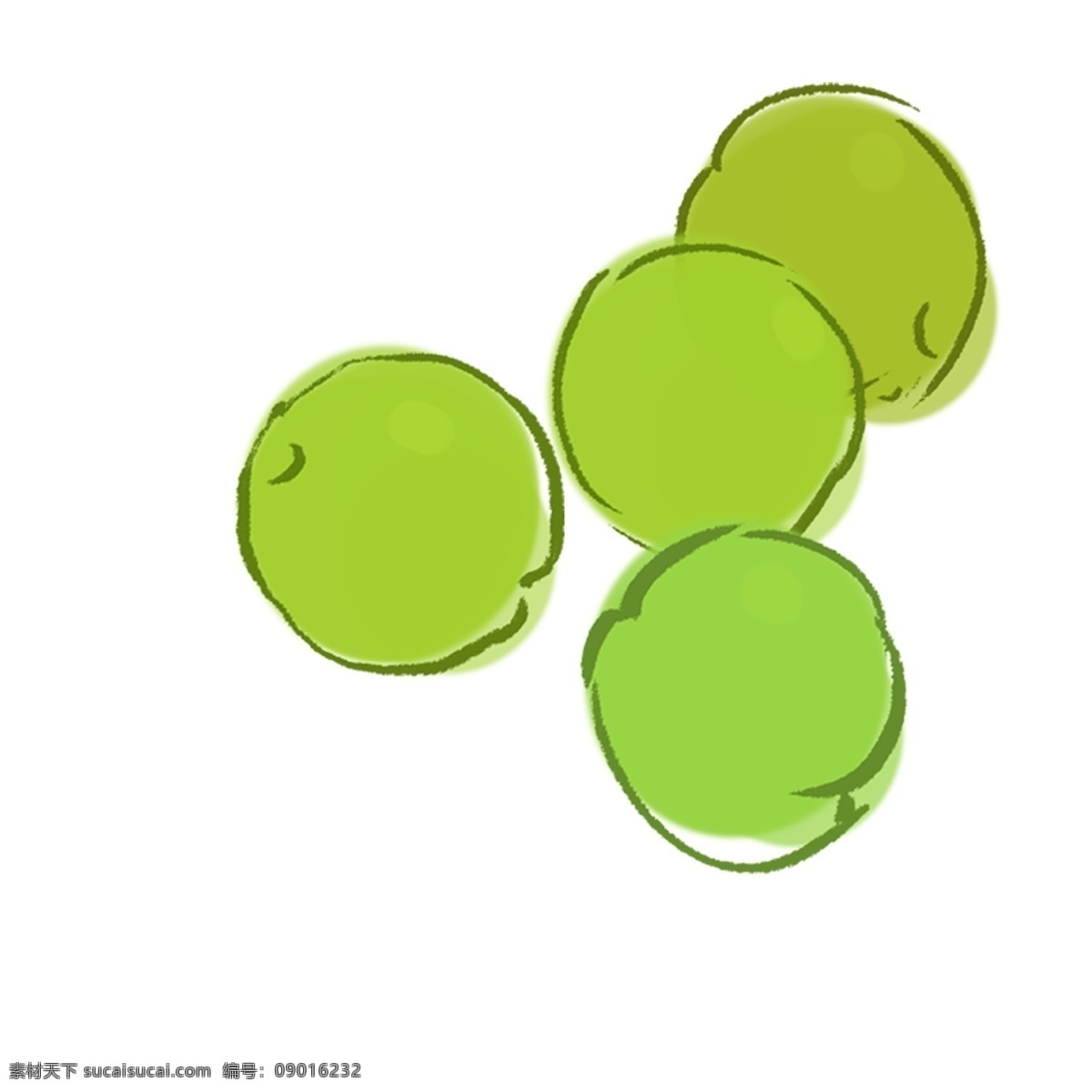 卡通 手绘 绿色 小圆 点点 饼子 饼干 绿茶饼 卡通圆点 卡通原点 圆圆 东西