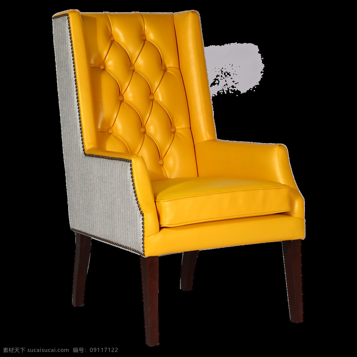 可椅高级定制 黄色 拉 扣 高背 洽谈 椅 餐椅 椅子 沙发 高级定制 简约 北欧 哥特 自然 地中海 现代 新中式 家具 家居