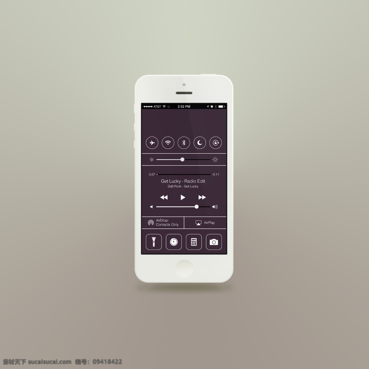 白色扁平化 iphone5s 白色 扁平化 ui 模版 设备 手机界面 移动界面设计 灰色