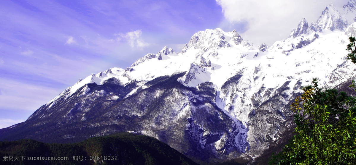 山 雪山 玉龙雪山 云南 丽江 自然景观 山水风景