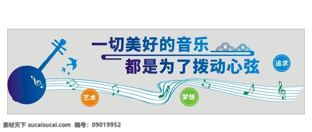 音乐室 立体 宣传 墙 吉他 音符 美好 拨动心弦 艺术 梦想 宣传墙 教室