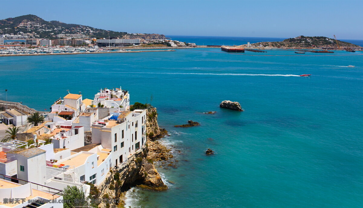 海边 地中海 风景 白房子 国外 旅游摄影 国外旅游