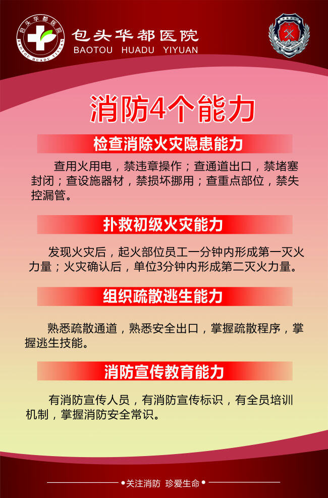 消防 四 能力 展架 消防展板 展板 四大个能力 消防宣传