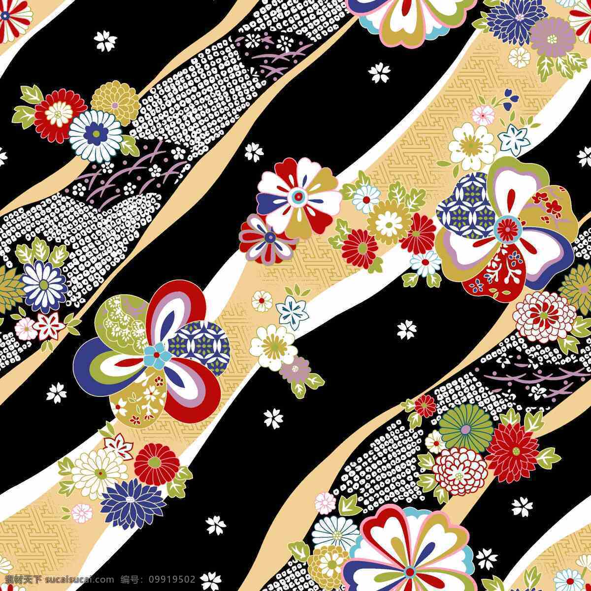 图案 花型 花朵 日本图案 底纹 纺织 地毯 壁纸 花边花纹 底纹边框