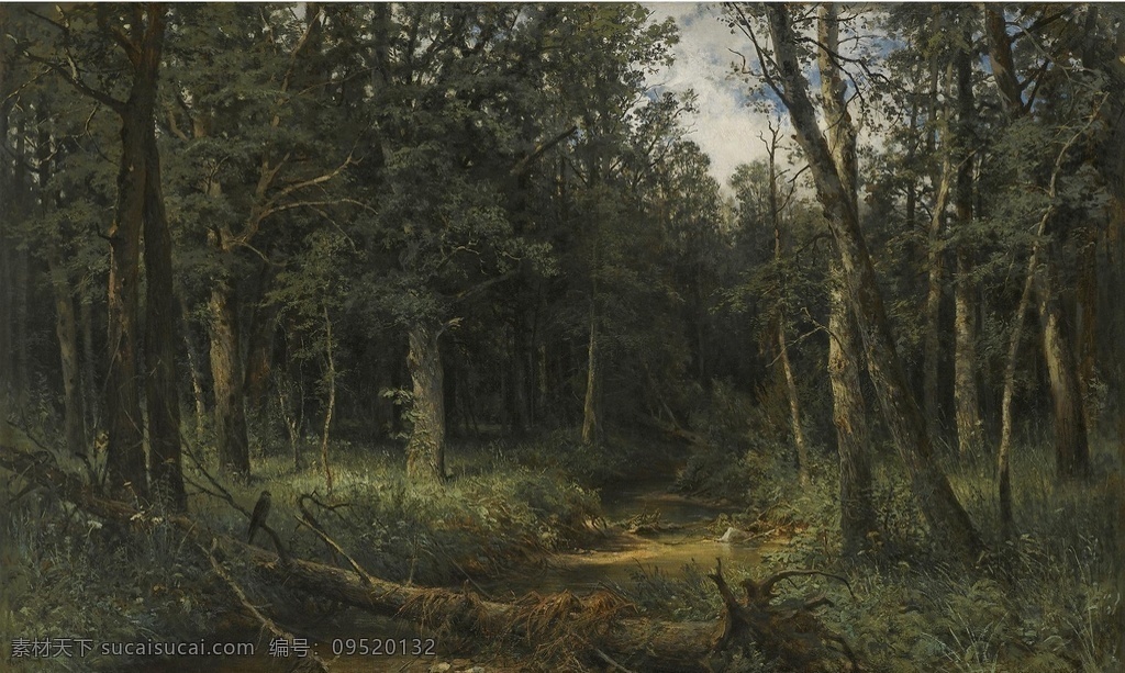 希 施 金 树林 风景 油画 希施金油画 树林油画 风景油画 田园油画 草地树林油画 森林油画 装饰画 风景装饰画 室内装饰画 写实油画 树木植物油画 茂密树林油画 湖泊河流风景 山水风景油画 文化艺术 绘画书法