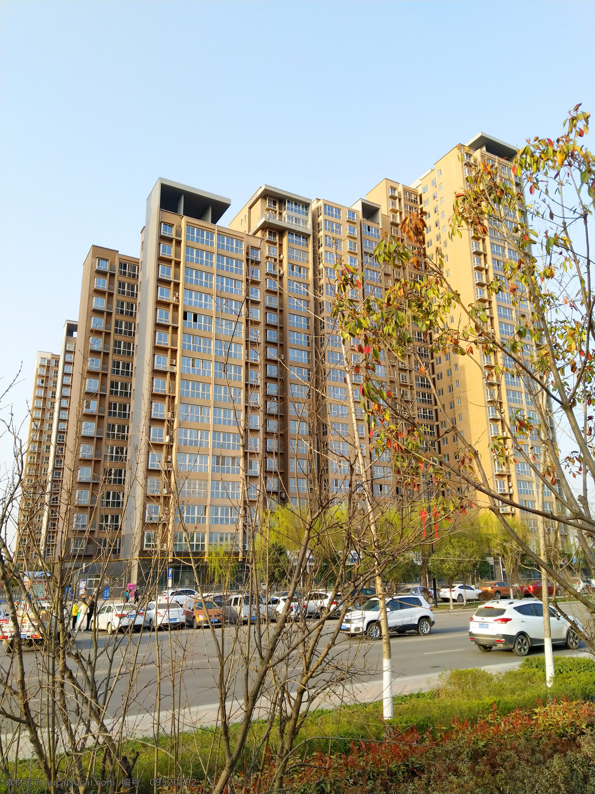 巍峨 城市 高楼 建筑 天空 道路 汽车 建筑景观 自然景观