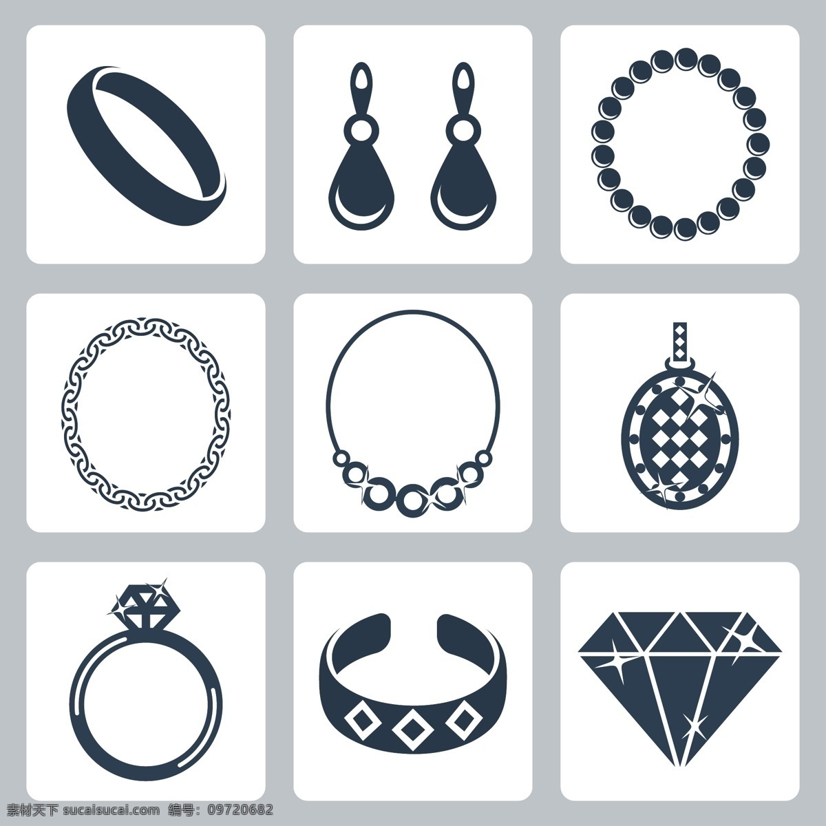 钻石 首饰 项链 精美钻石 珠宝 宝石 钻石广告 矢量素材 生活用品 生活百科