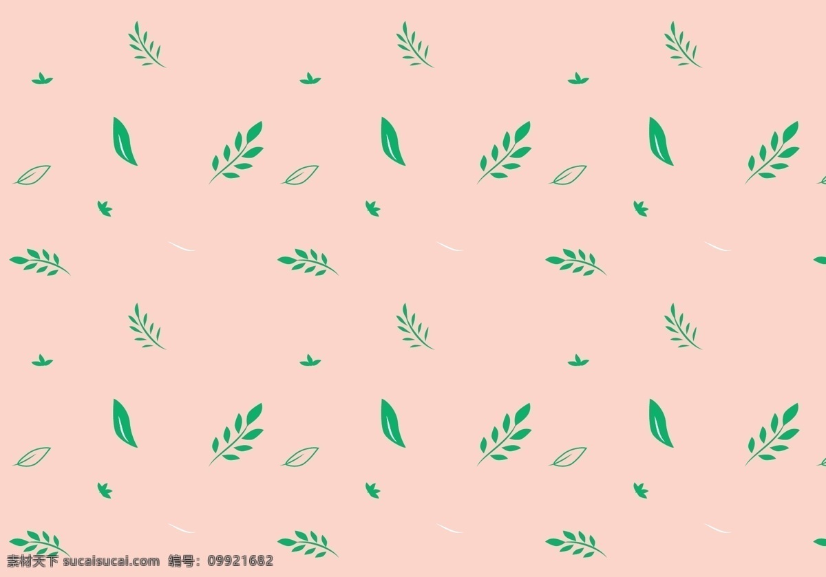 叶矢量模式 背景 墙纸 装饰 装修 无缝的 时髦的 向量 粉彩 插图 图案 叶 绿色植物