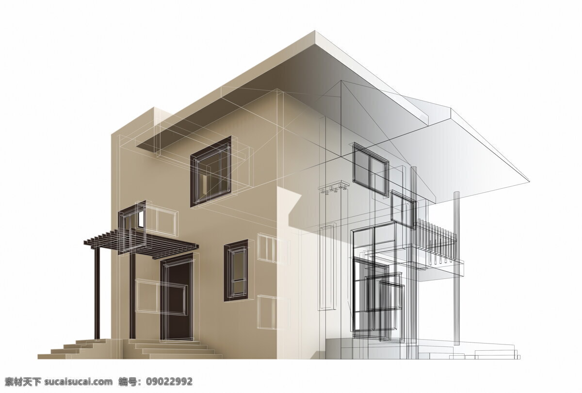 别墅 3d 效果 别墅设计 建筑模型 建筑 透视 效果图 3d建筑效果 建筑设计 建筑景观设计 环境家居