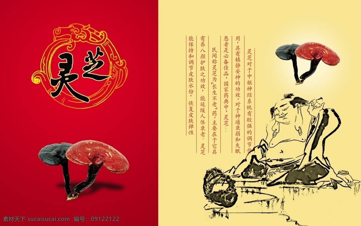 灵芝包装古人