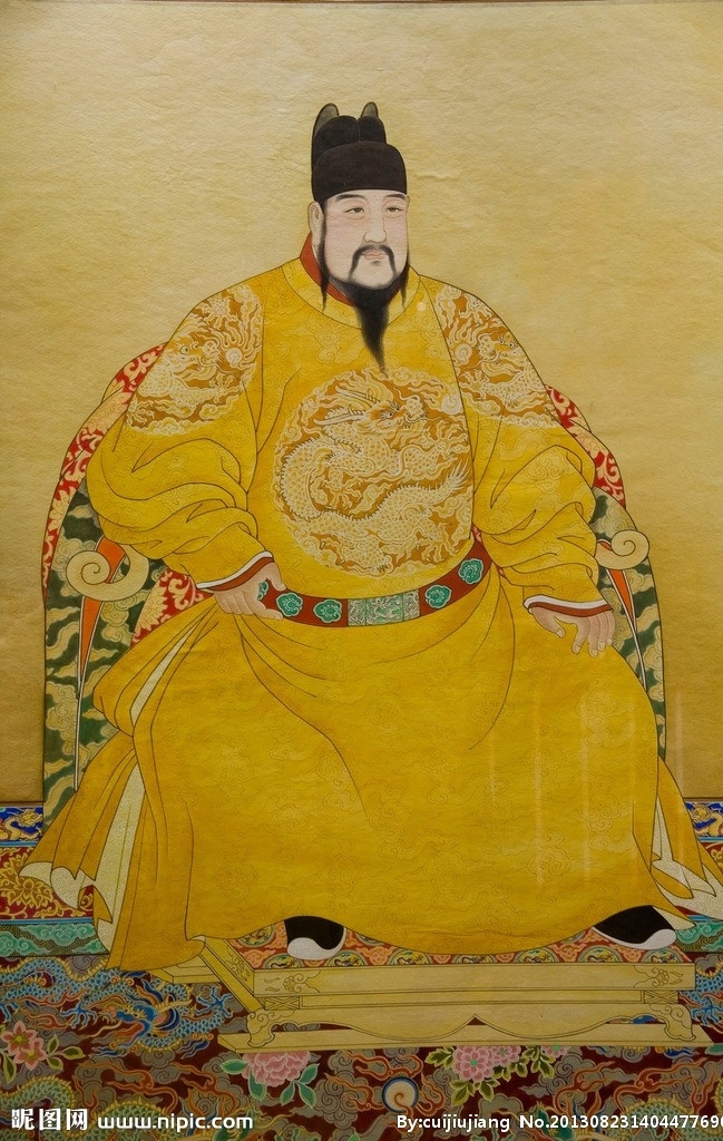 明仁宗朱高炽 明朝皇帝 皇帝 明代帝王 大明 帝王 朝服像 古代帝王 明朝 朱明王朝 明仁宗 朱高炽 绘画书法 文化艺术