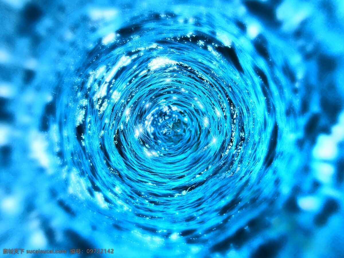 旋涡 水 隧道 液体 同心 环路 闪耀 水面 纹理 背景 抽象 通道 蓝色 纯净 晶莹剔透 自然景观 自然风景