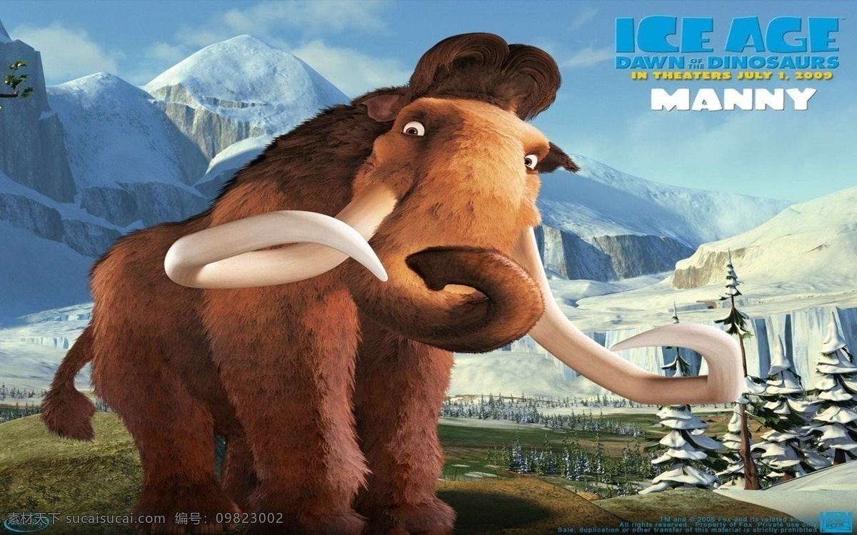 冰河世纪 卡通 动画 ice 动漫人物 动漫动画