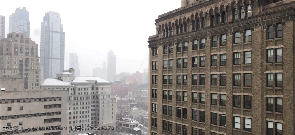 下雪的城市 雪城 下雪 雪 下雪视频 照片 多媒体 实拍视频 城市风光 mp4