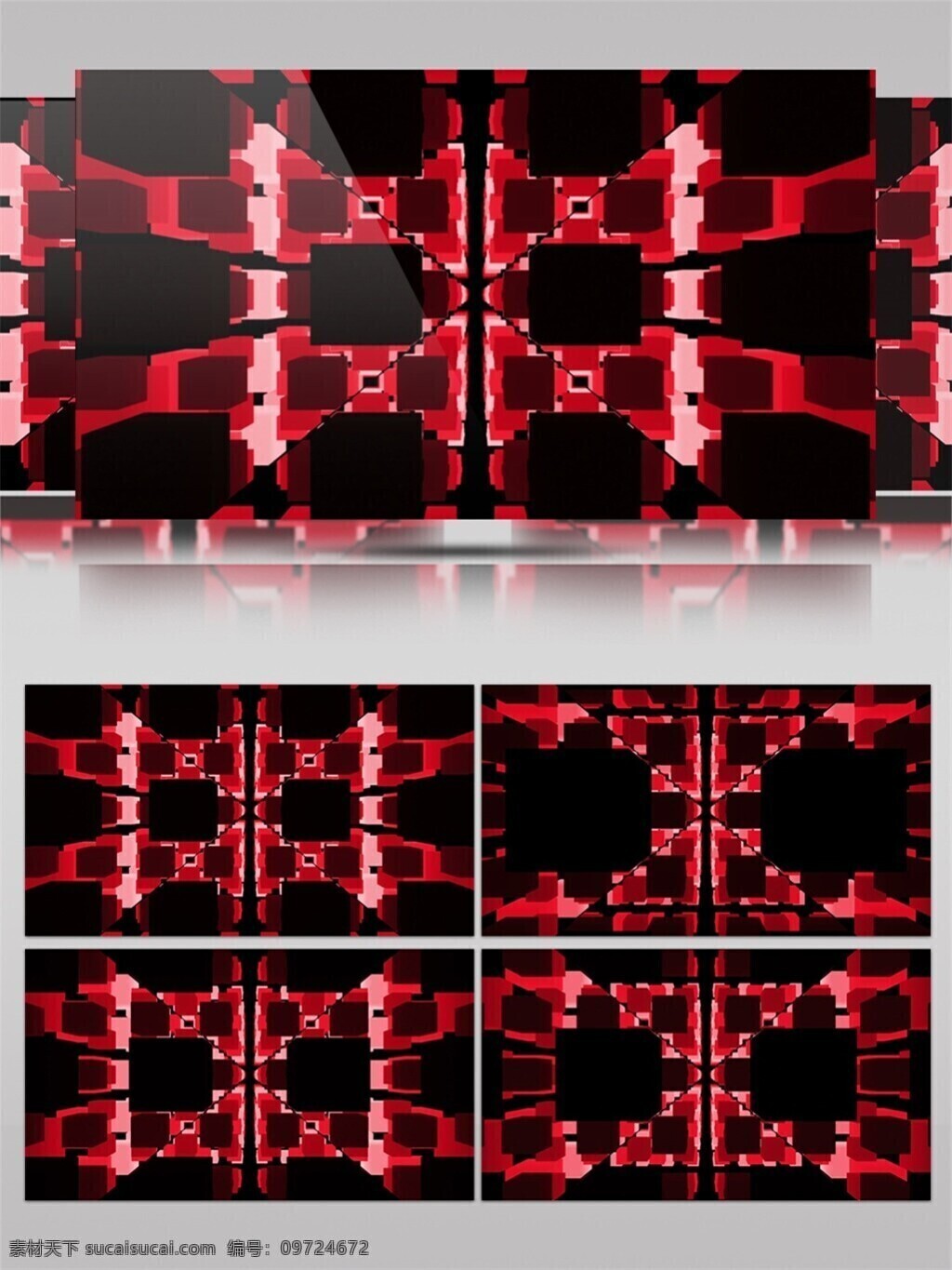 红 黑色 矩阵 视频 3d视频素材 特效视频素材 背景视频素材 红色