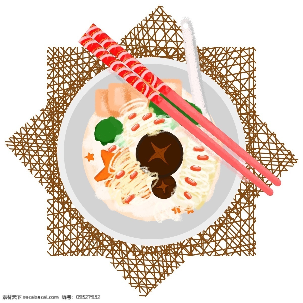手绘甜点美食 美食 手绘 元素 食物 吃