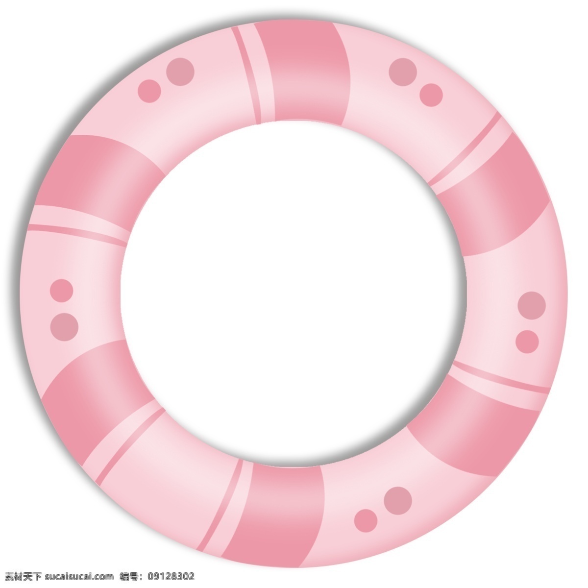 粉色 圆形 游泳 圈 图案 玩具 沙滩 海边