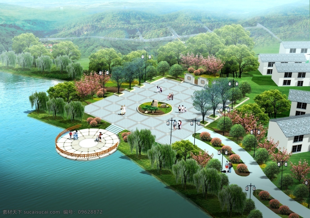 小广场 景观 绿化 新农村 规划 新农村建设 环境设计 园林设计