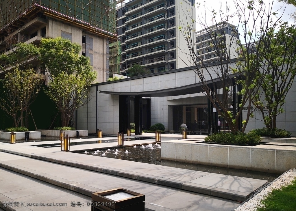 看 房 样板 区 看房 样板区 景观 房地产 新中式 售楼部 建筑园林 园林建筑