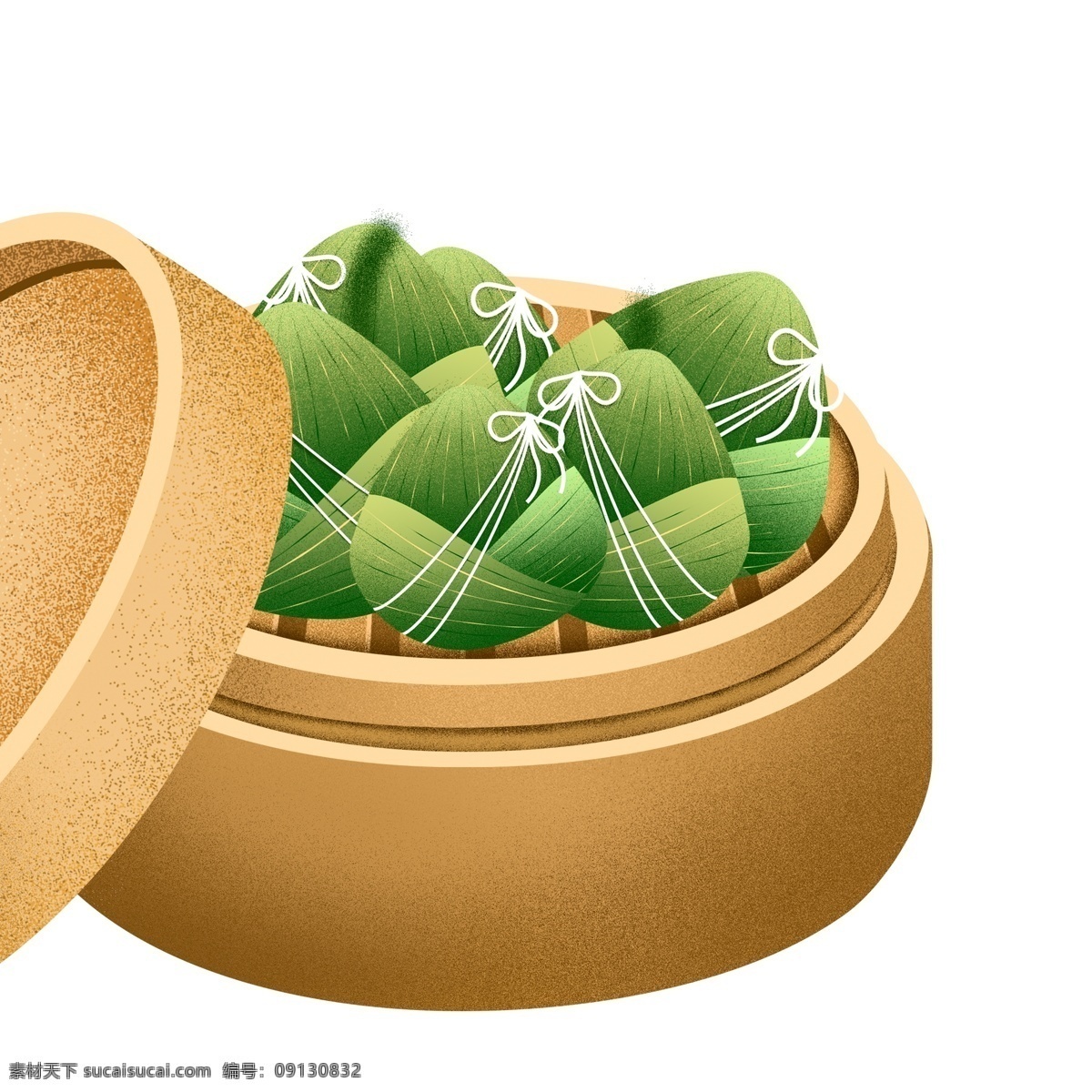 小 清新 蒸笼 里 粽子 元素 小清新 美食 食物 端午节 蒸屉