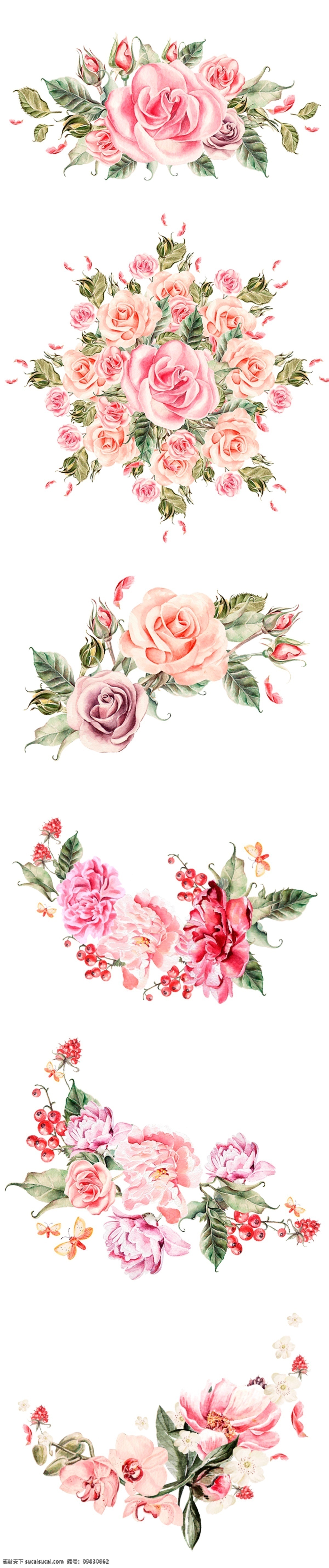 手绘花 小花 绘画 彩绘花 紫色花 手绘花草 花草
