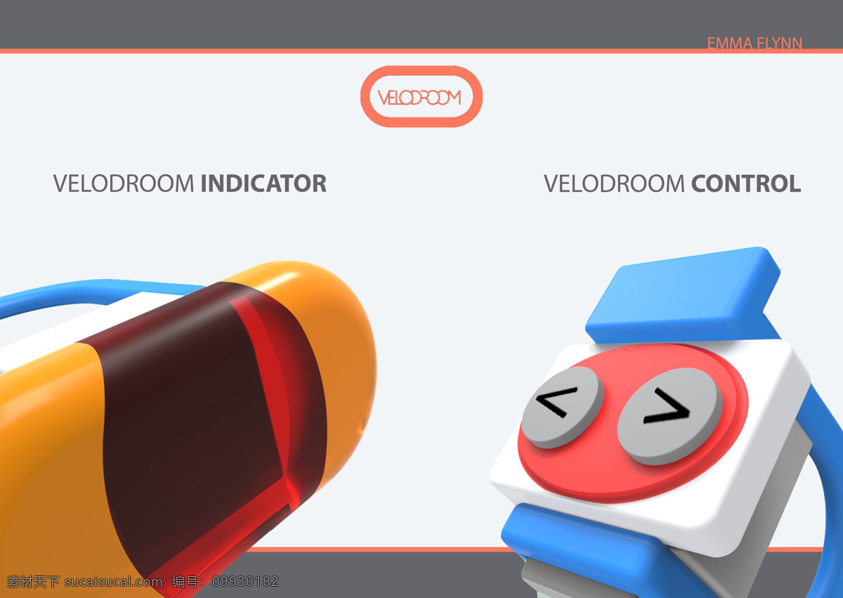 指示 控制 附件 velodroom 白色