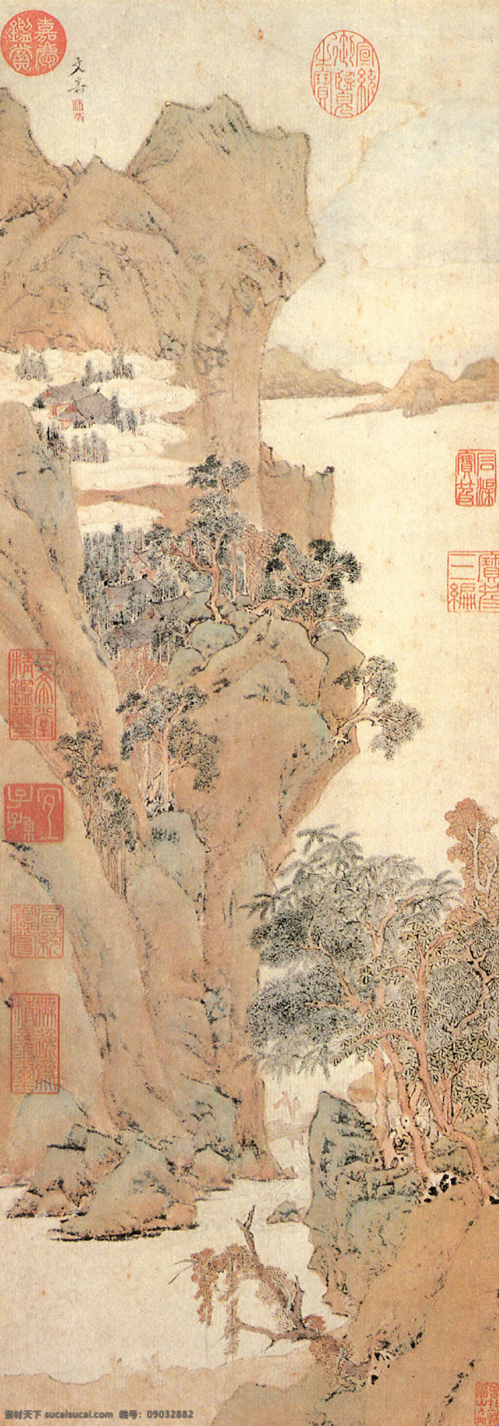 古风 水墨 诗 画 中国书法画 博大精深 源远流长 原创设计 原创装饰设计