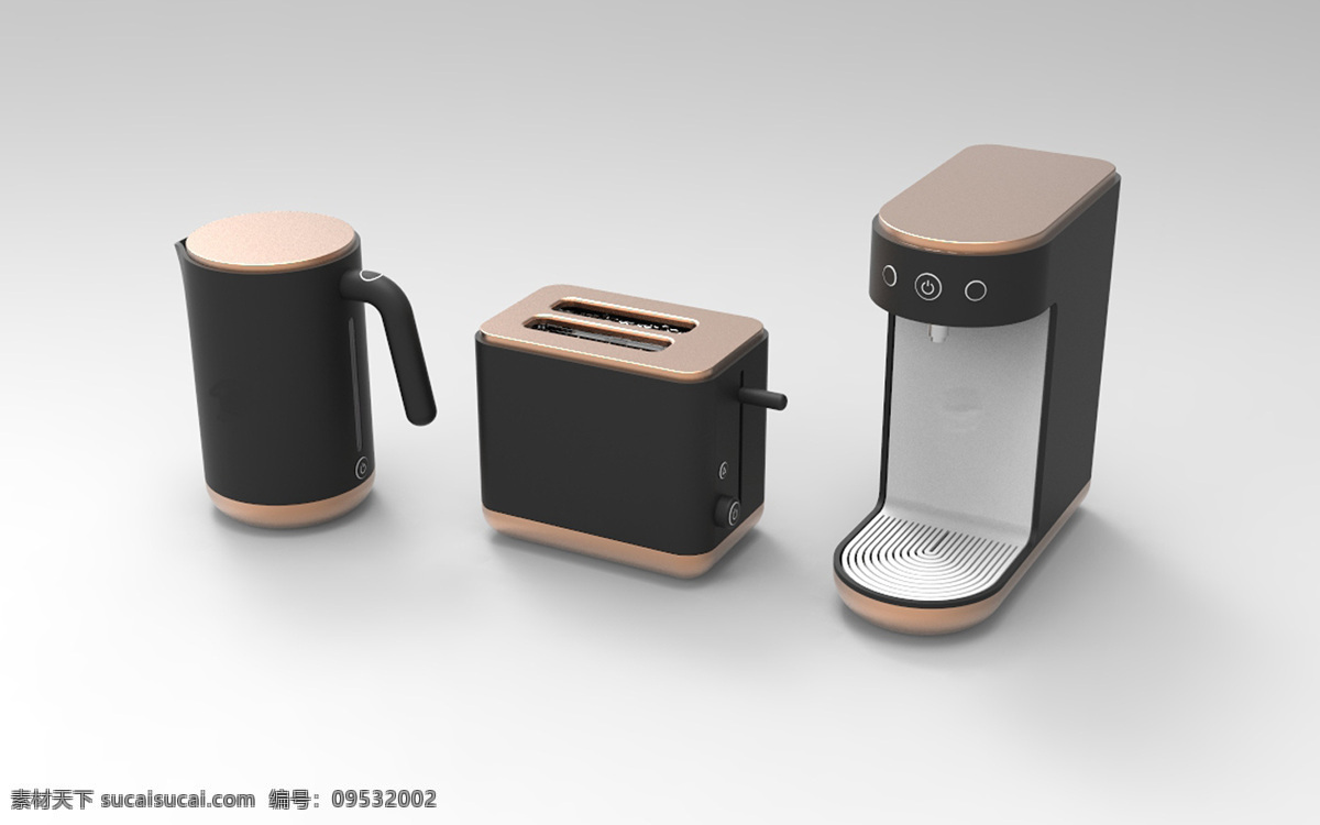 厨房家具 产品 工业 厨房 咖啡机 烤面包 烧水壶