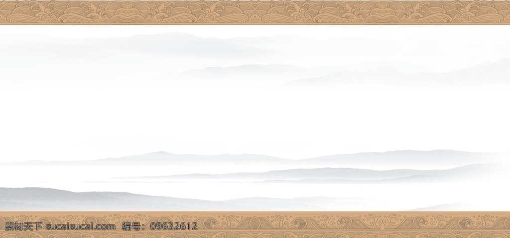国画 风 背景 国画风 缥缈 淡雅 水墨 远山 led背景 ppt背景 原创背景素材