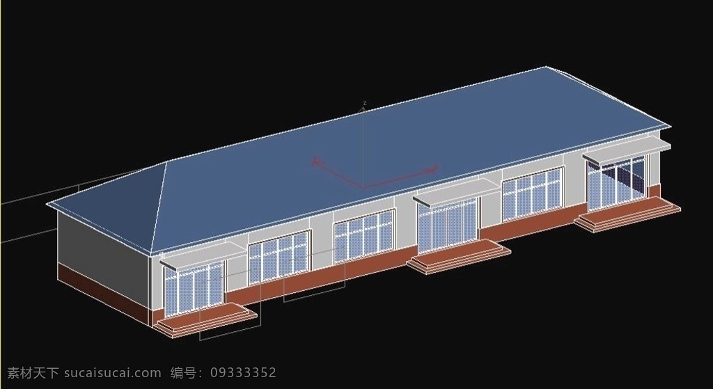 居民平房 单体 小房 一层 房子模型 室外设计 3d设计 室外模型 max
