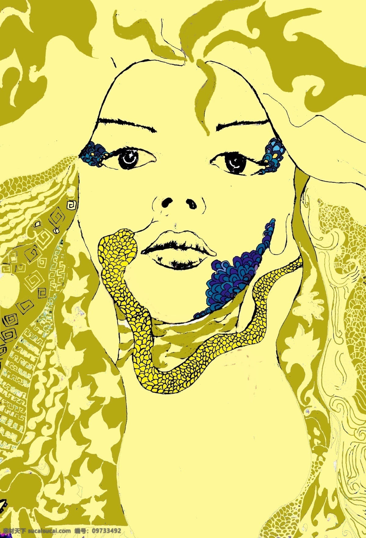 分层 插画人物 插画设计 抽象 动画 动漫 动漫插画 动漫人物 插画 模板下载 美女 女人 蛇 矢量插画 可爱插画 日本插画 人物 源文件 广告设计模板 其他海报设计