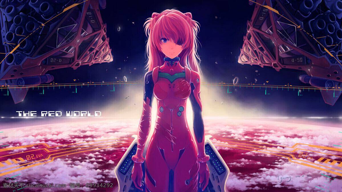 eva 新世纪 福音 战士 明日香 香党 福音战士 二号机 动漫动画 动漫人物