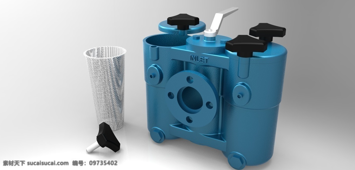 双 滤波器 管道 filtrotuberia 过滤器 cad素材 cad