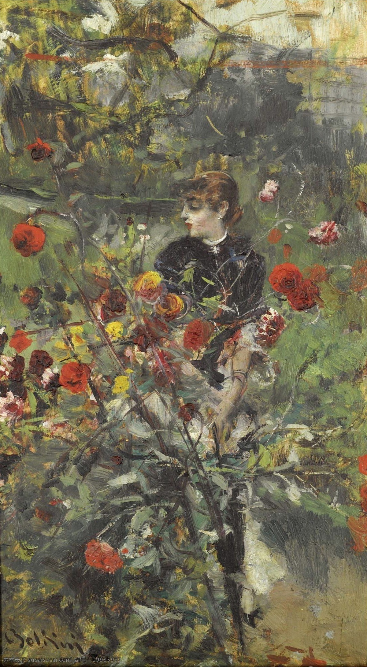 roses 大师 画家 风景画 静物 油画 建筑 装饰画 summer the boldini giovanni 人物 高清 西方 国外 现代 家居装饰素材