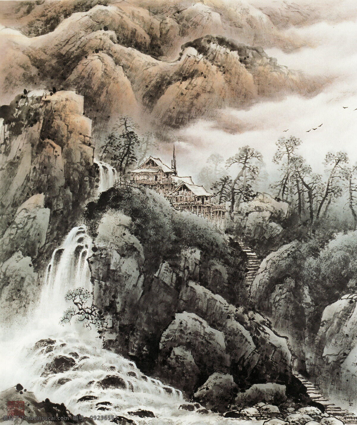 彩墨山水画 风景画 国画 绘画书法 山 山居 山水画 山居设计素材 山居模板下载 黄玉洲 黄玉洲国画 中国画 写意画 书法 大师作品 写意 水 树 水墨画 黄玉 洲 彩墨 文化艺术 装饰素材 山水风景画