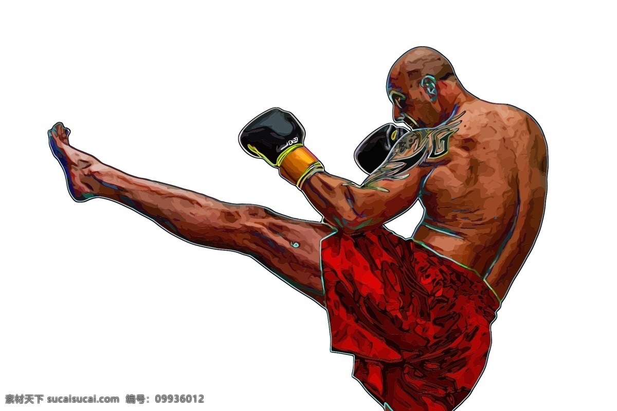 拳击 拳击运动员 手绘 搏击 体育广告 运动广告 卡通动物 体育运动 文化艺术 矢量