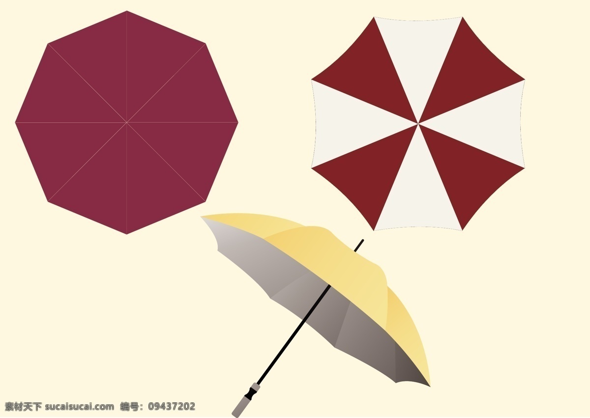 矢量雨伞vi素材图片下载-素材编号09437202-素材天下图库